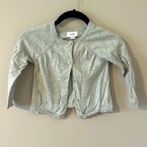 Old navy grey button up cardigan 4t